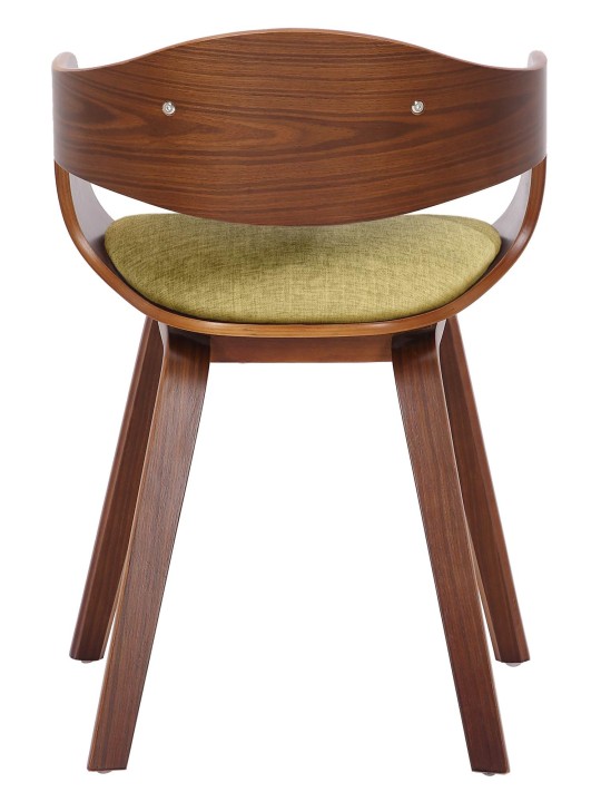 Scaun vizitator țesătură Kingston, nuc/verde deschis Scaun vizitator țesătură Kingston, nuc/verde deschis