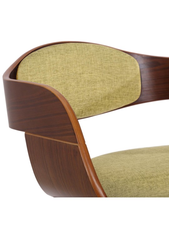 Scaun vizitator țesătură Kingston, nuc/verde deschis Scaun vizitator țesătură Kingston, nuc/verde deschis