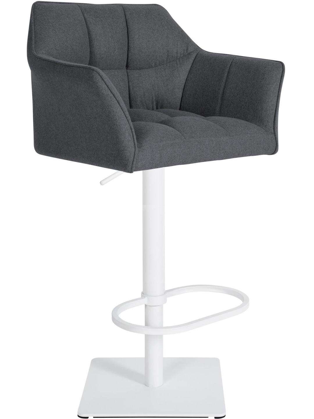 Scaun de bar Damaso W felt, gri