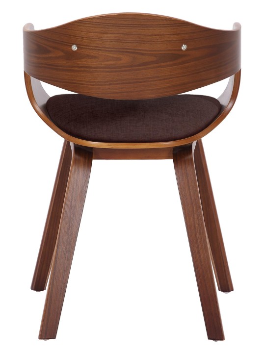 Set 2 scaune din material Kingston, nuc/maro