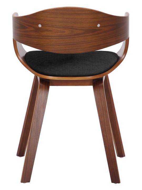 Set 2 scaune din material Kingston, nuc/gri închis Set 2 scaune din material Kingston, nuc/gri închis