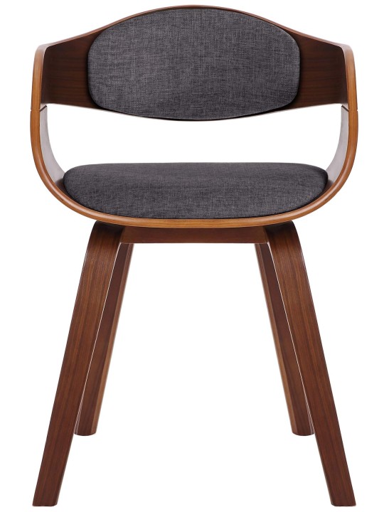 Set 2 scaune din material Kingston, nuc/gri deschis Set 2 scaune din material Kingston, nuc/gri deschis