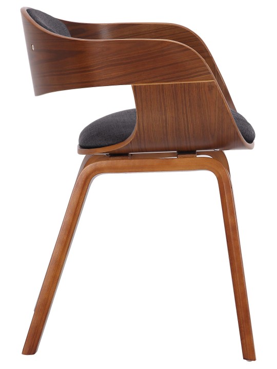 Set 2 scaune din material Kingston, nuc/gri deschis Set 2 scaune din material Kingston, nuc/gri deschis