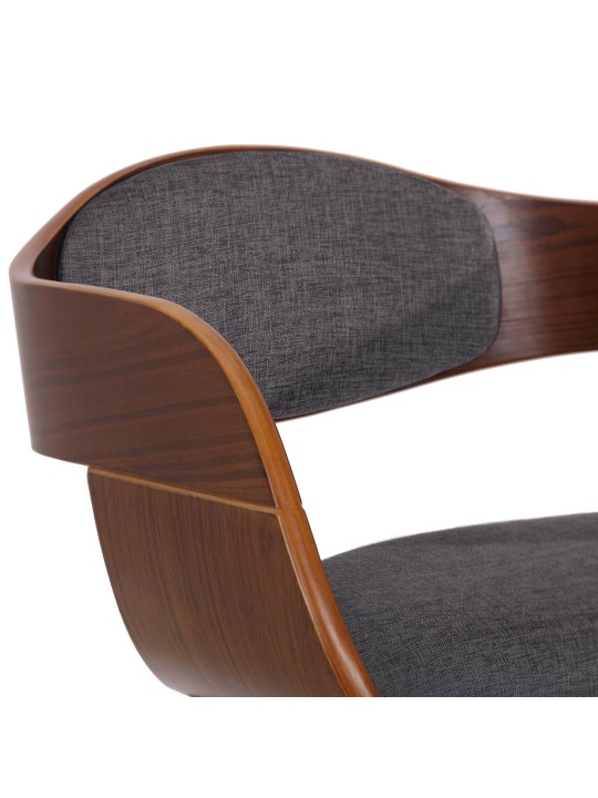 Set 2 scaune din material Kingston, nuc/gri deschis Set 2 scaune din material Kingston, nuc/gri deschis