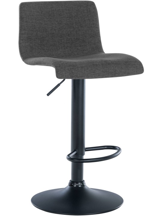 Set 2 taburete de bar tesatura Branford, gri închis