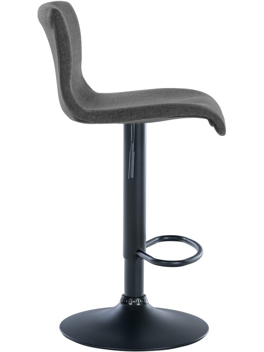 Set 2 taburete de bar tesatura Branford, gri închis