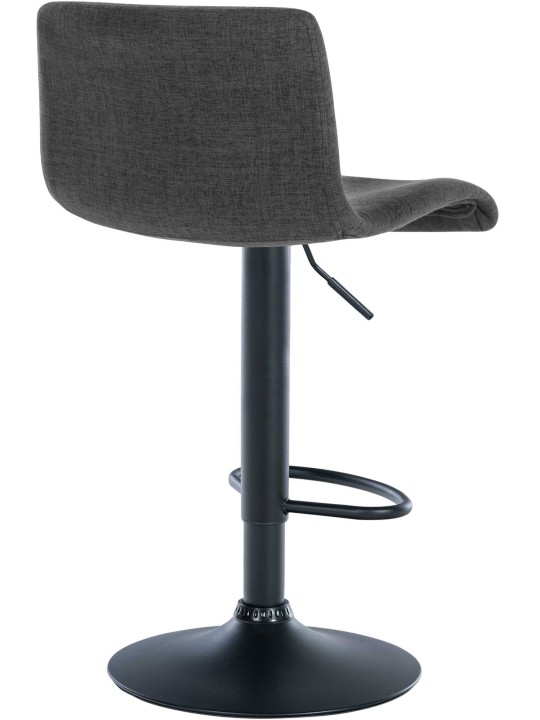 Set 2 taburete de bar tesatura Branford, gri închis