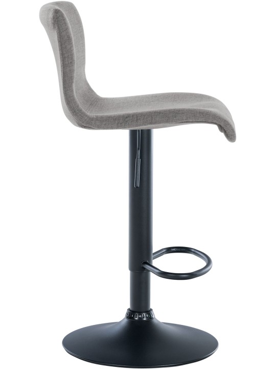 Set 2 taburete de bar tesatura Branford, gri deschis