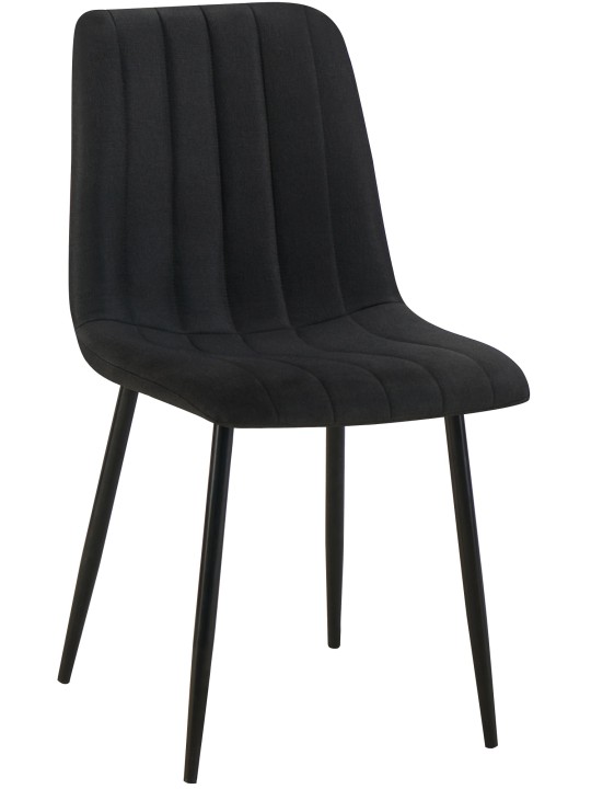 Scaun Dijon stofa, negru