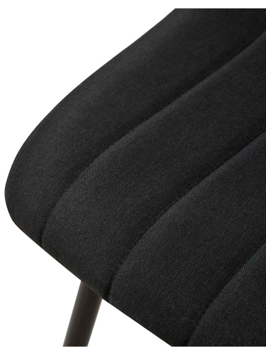 Scaun Dijon stofa, negru