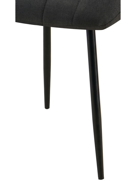 Scaun Dijon stofa, negru