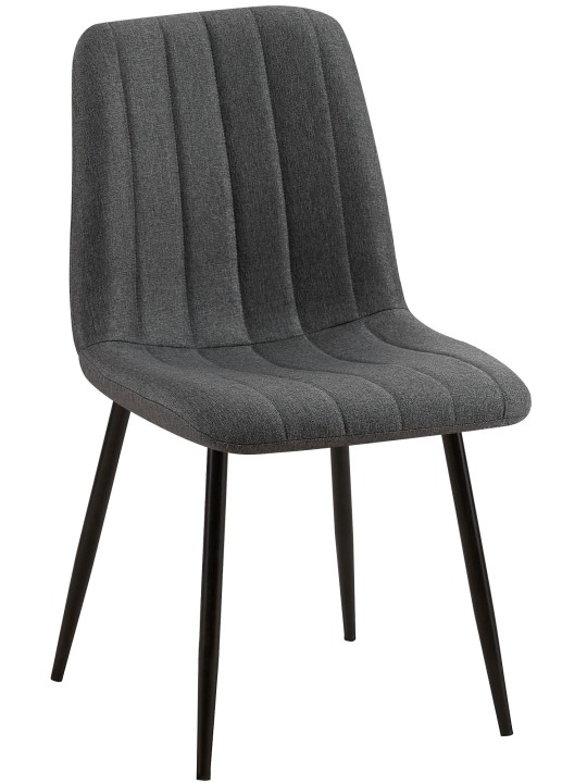 Scaun Dijon stofa, gri închis