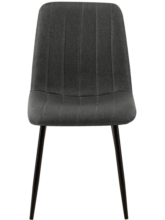 Scaun Dijon stofa, gri închis