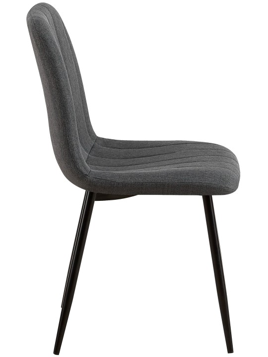 Scaun Dijon stofa, gri închis