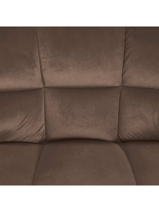 Scaun de bar Damaso E catifea, maro