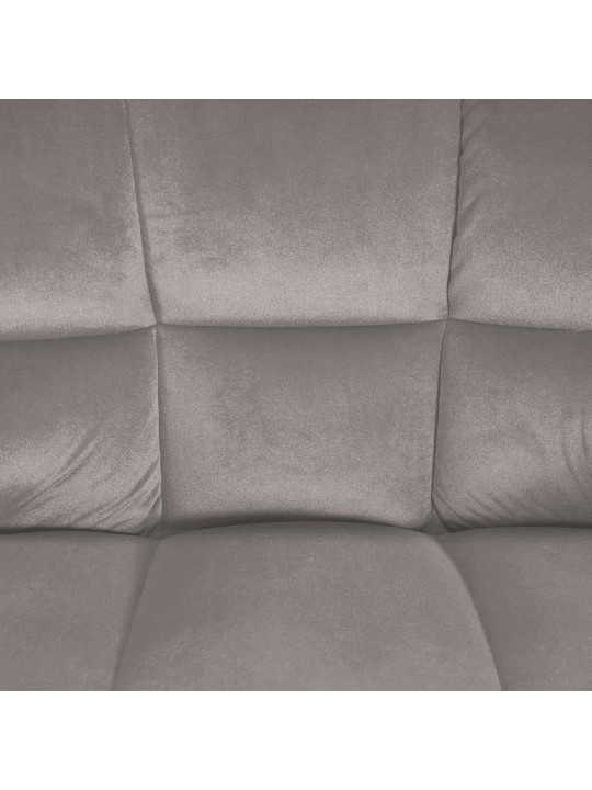 Scaun de bar Damaso W catifea, gri