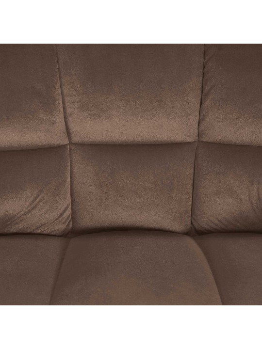 Scaun de bar Damaso W catifea, maro