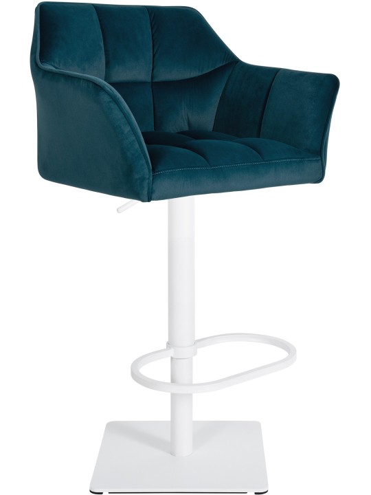 Scaun de bar Damaso W catifea, verde