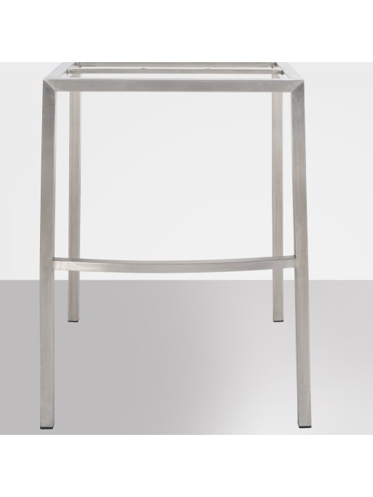 Scaun de bar Damaso E catifea cu cadru de 4 picioare, gri