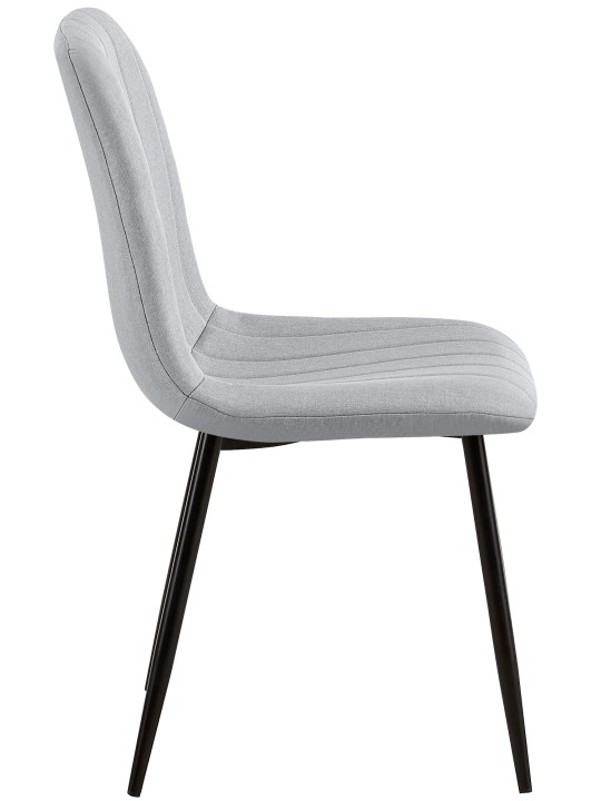 Set 4 scaune stofa Dijon, gri