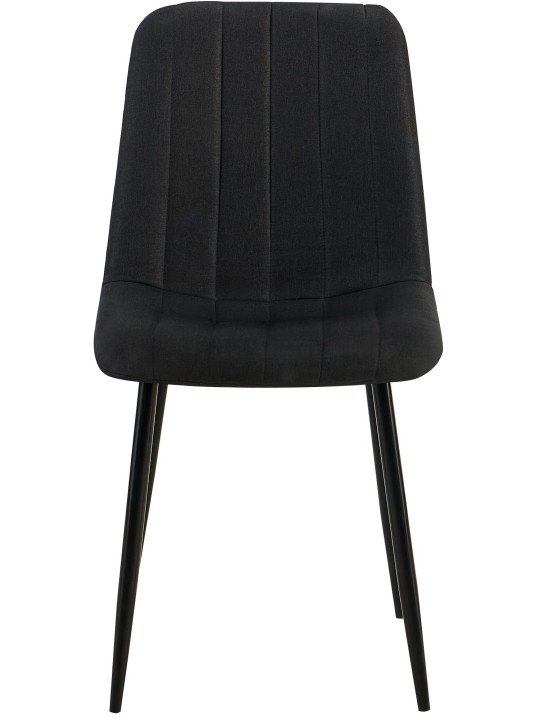 Set 4 scaune stofa Dijon, negru