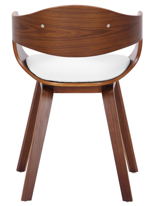 Set 2 scaune Kingston imitatie piele, nuc/alb Set 2 scaune Kingston imitatie piele, nuc/alb