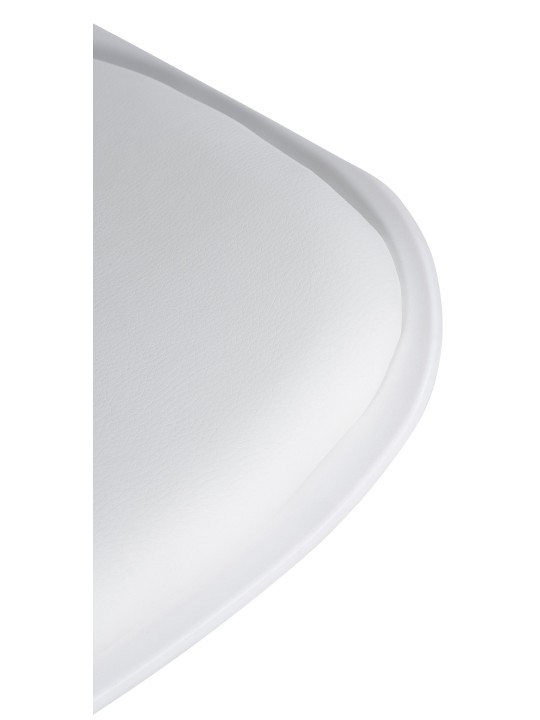 Set 4 scaune de bar Aveiro imitatie piele, alb