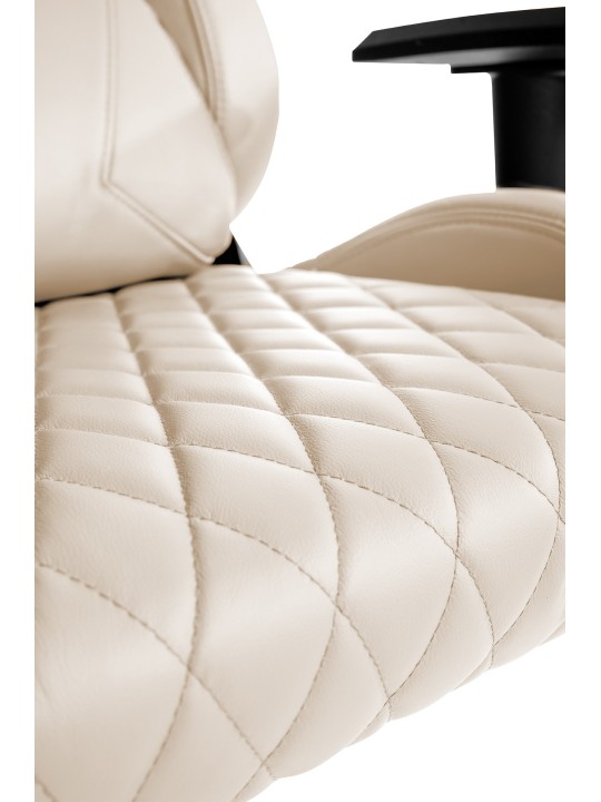 Scaun de birou Keren piele naturala, crem