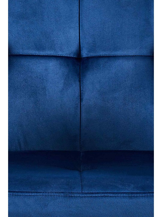 Set 2 scaune de sufragerie catifea Emia, albastru