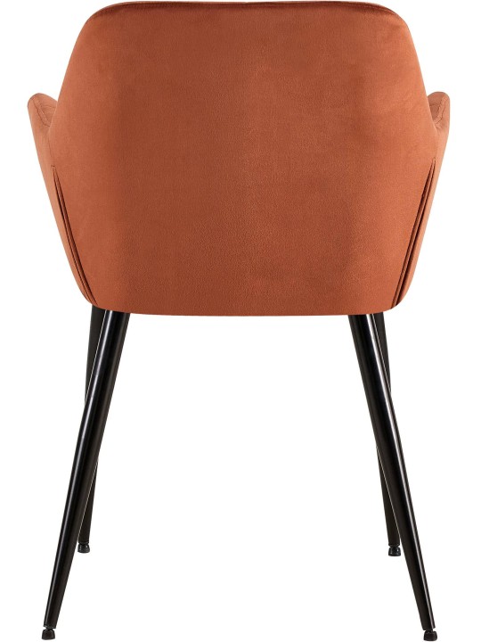 Set 2 scaune de sufragerie catifea Emia, maro Set 2 scaune de sufragerie catifea Emia, maro