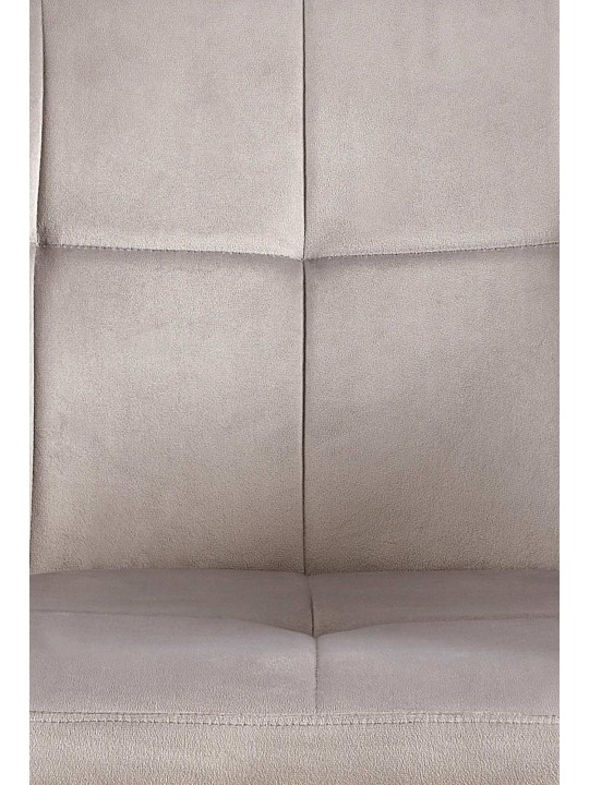 Set 2 scaune de sufragerie catifea Emia, gri deschis