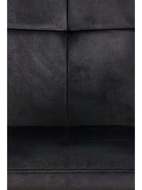 Set 2 scaune de sufragerie catifea Emia, negru