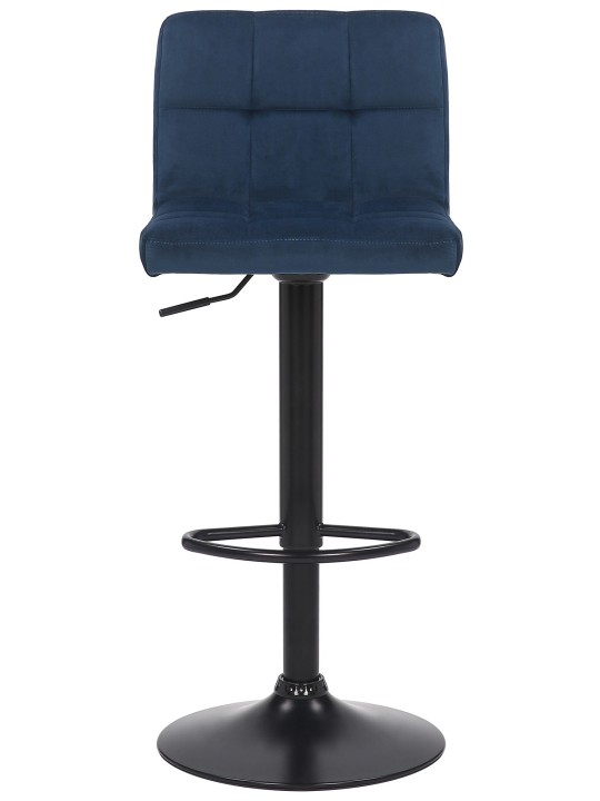 Scaun de bar Feni catifea, albastru Scaun de bar Feni catifea, albastru
