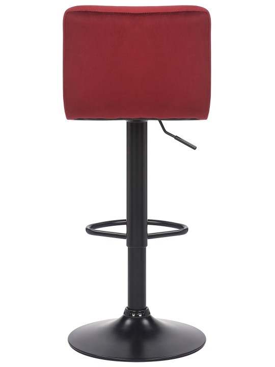 Scaun de bar Feni catifea, roșu