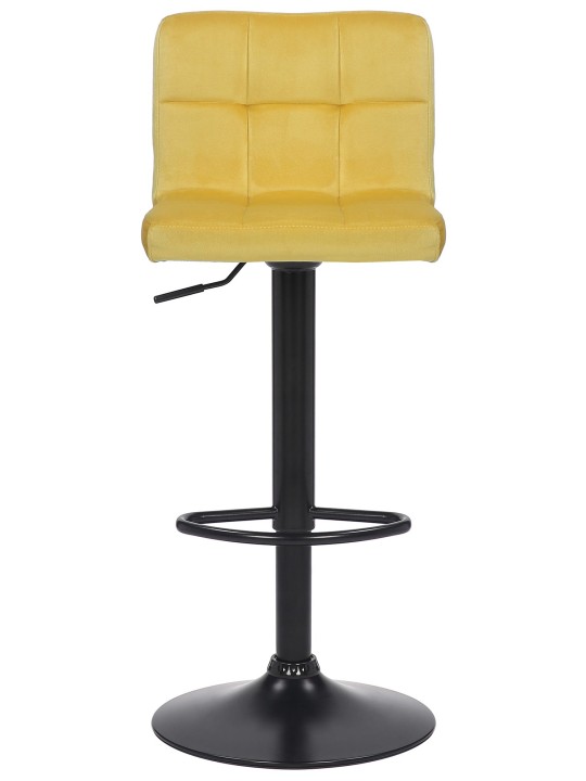 Scaun de bar Feni catifea, galben