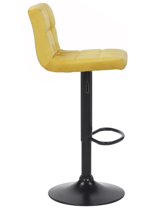 Scaun de bar Feni catifea, galben