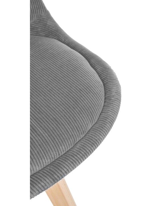 Set 4 scaune Linares Cord, gri