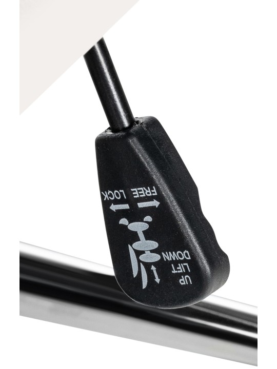 Scaun de birou Mollis piele naturala, alb