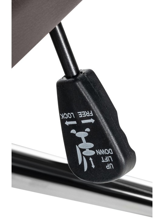 Scaun de birou Mollis piele naturala, cafea