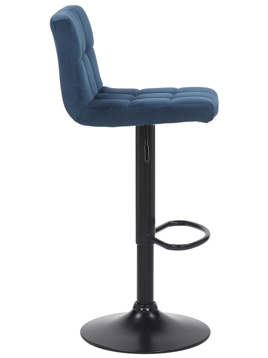 Set 4 scaune de bar Feni catifea, albastru