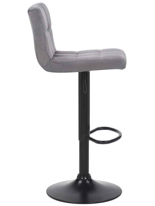 Set 4 scaune de bar Feni catifea, gri