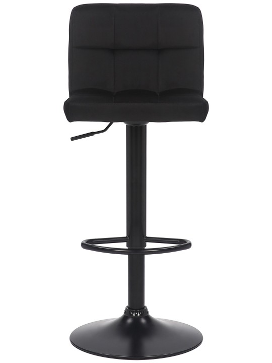 Set 4 scaune de bar Feni catifea, negru