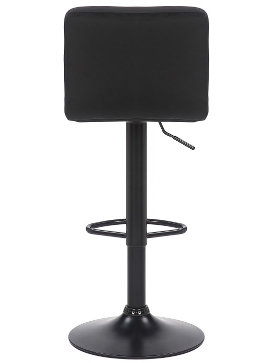 Set 4 scaune de bar Feni catifea, negru
