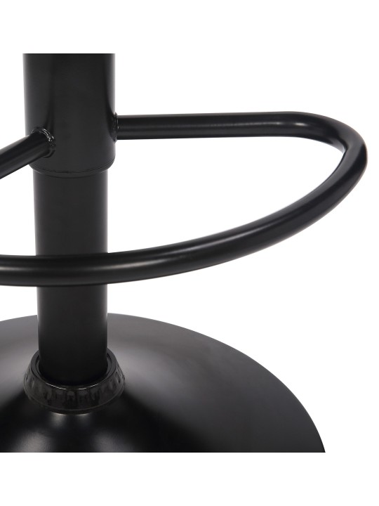 Set 4 scaune de bar Feni catifea, negru