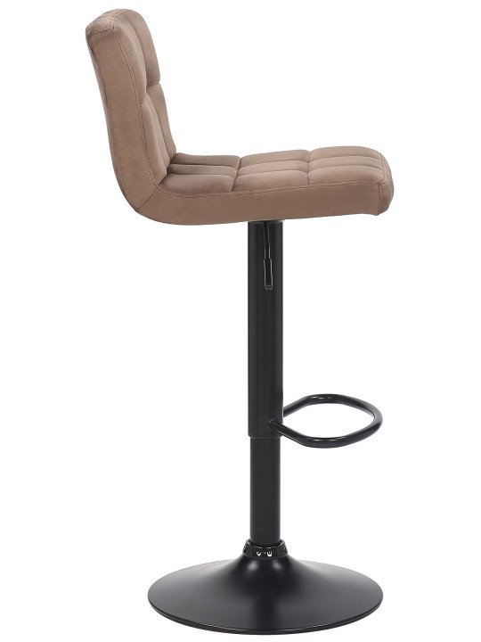 Set 4 scaune de bar Feni catifea, maro