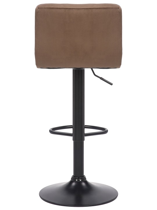 Set 4 scaune de bar Feni catifea, maro