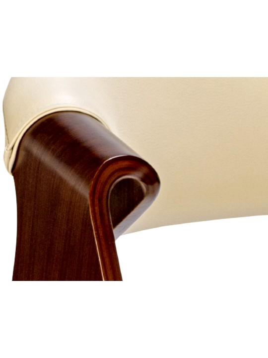 Set 2 scaune de sufragerie Foley imitatie piele, nuc/crem Set 2 scaune de sufragerie Foley imitatie piele, nuc/crem