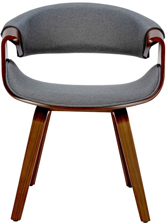 Set 2 scaune de sufragerie Foley Fabric, nuc/gri Set 2 scaune de sufragerie Foley Fabric, nuc/gri