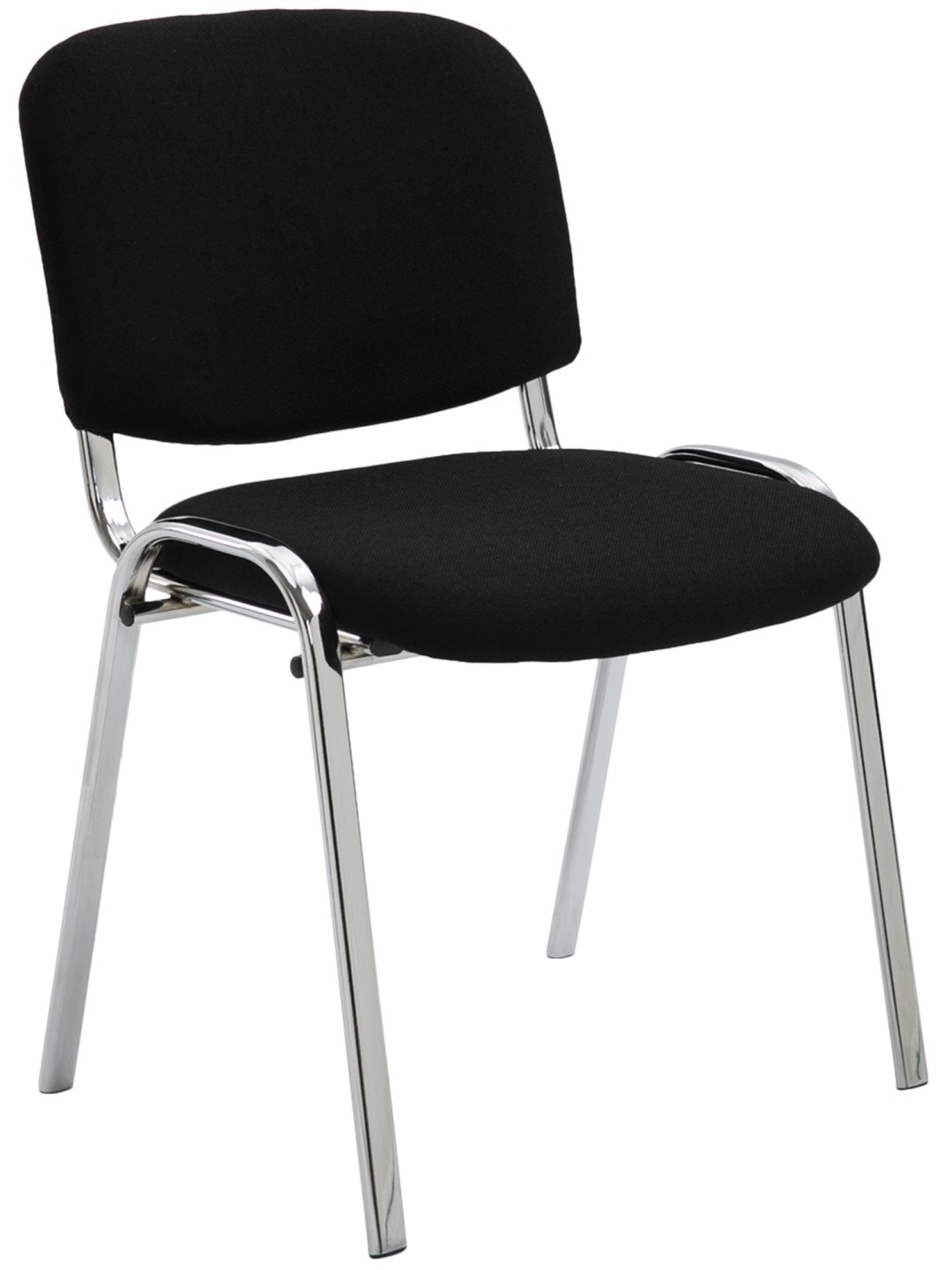 Scaun vizitator Ken C stofa, negru