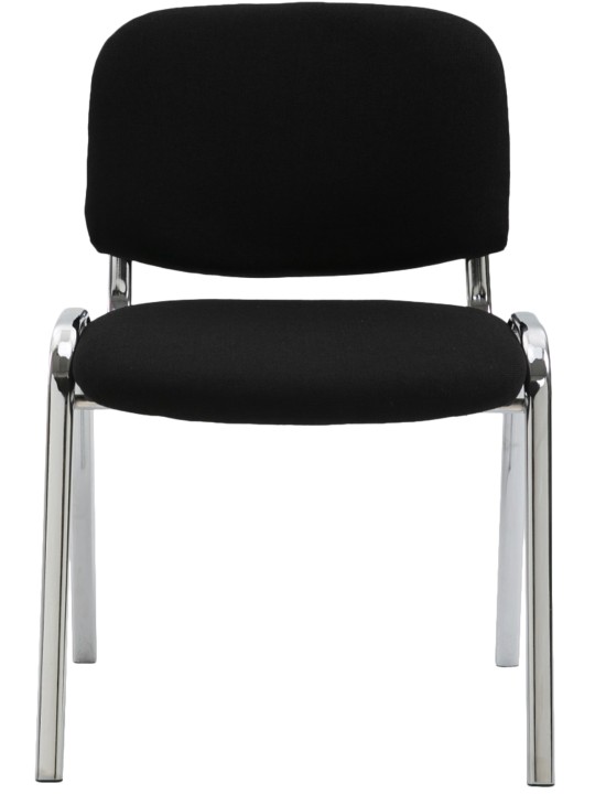 Scaun vizitator Ken C stofa, negru